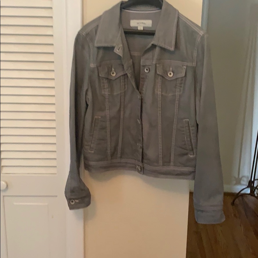 Gray Jean Jacket